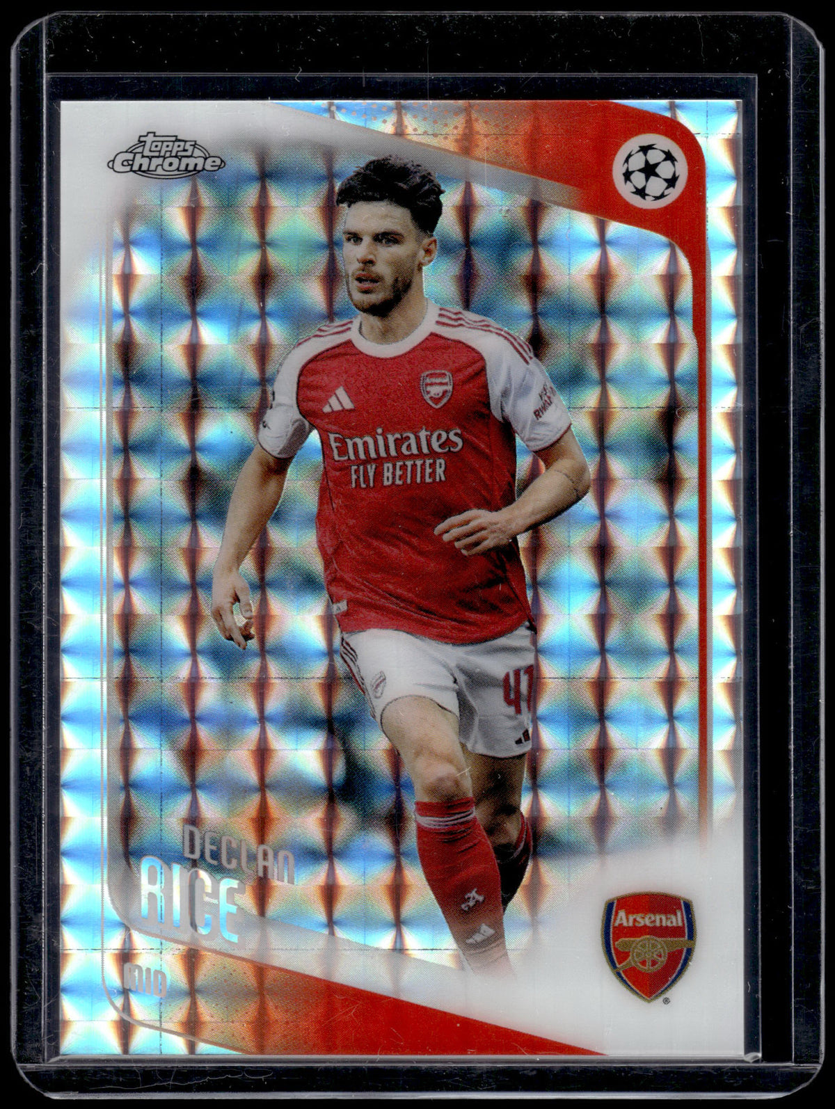 HL-P01 2025-26 Topps Chrome UEFA Champions League Declan Rice #164 Geometric