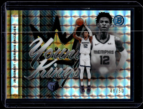 2025 Topps Bowman Chrome Young Kings Ja Morant #YK-7 Gold Geometric /50
