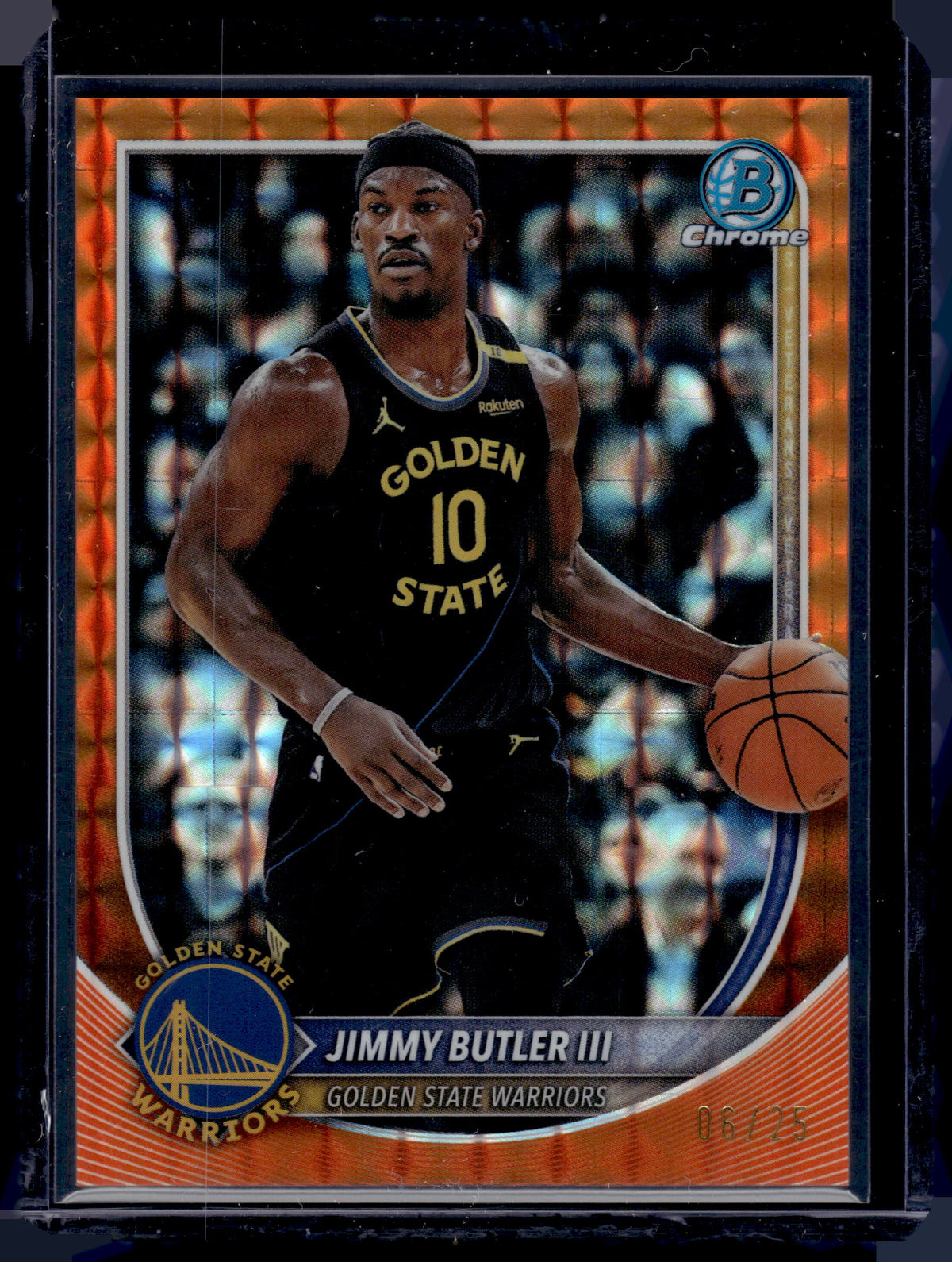 HL-P01 2025 Topps Bowman Chrome Jimmy Butler III #BCV-116 Orange Geometric /25