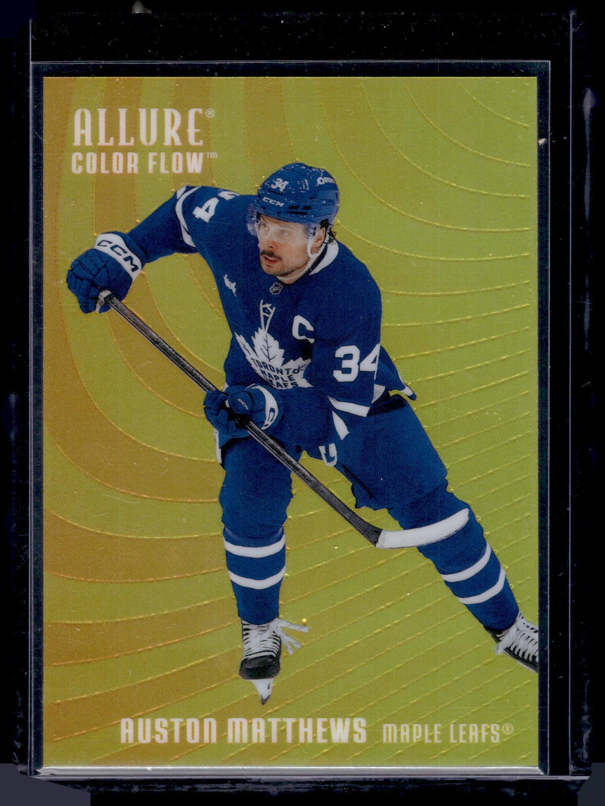 HL-P01 2026 Upper Deck Allure Color Flow Auston Matthews #CF-26 Orange-Yellow
