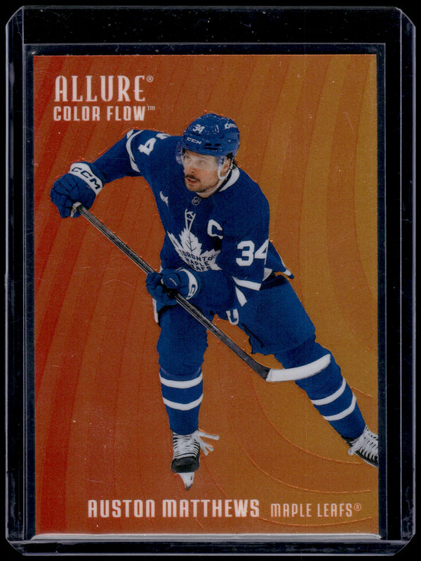 2026 Upper Deck Allure Color Flow Auston Matthews #CF-26 Red-Orange