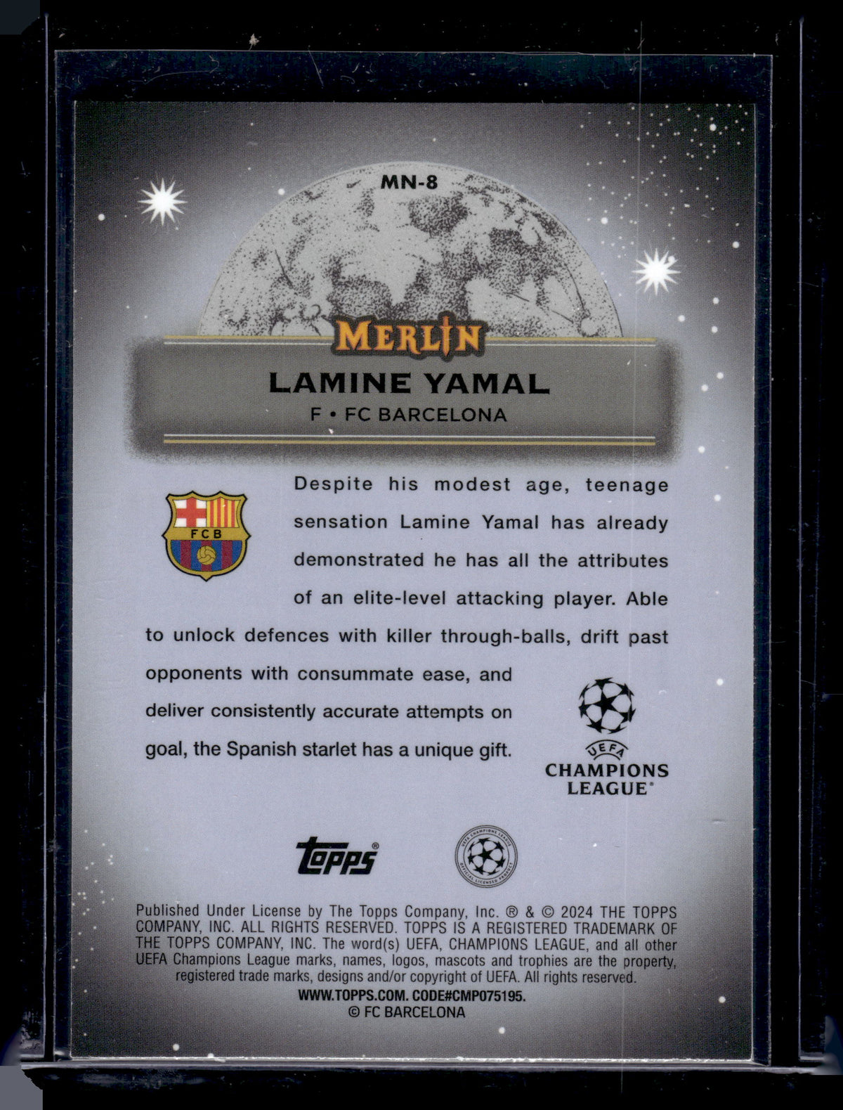 HL-P05 2024 Topps Merlin Heritage Mystic Nights Lamine Yamal #MN-8 RC