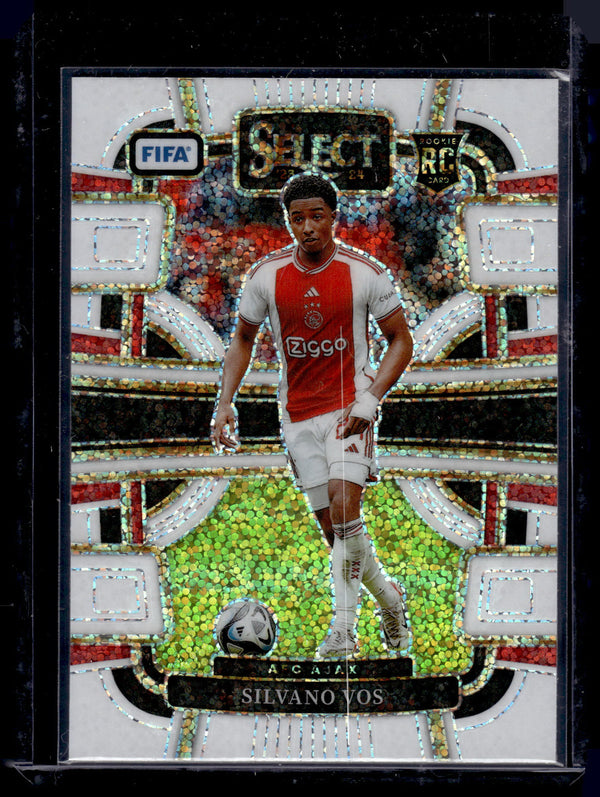 2024 Panini Select Prizm Terrace Silvano Vos #55 White Sparkle RC