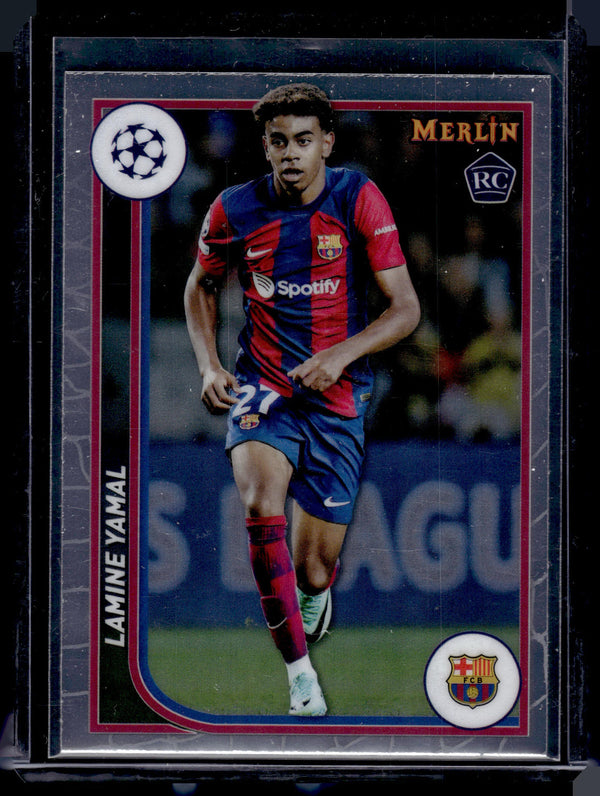 2024 Topps Champions League Merlin Lamine Yamal #27 Base RC