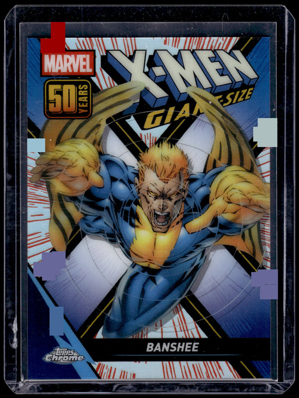 2025 Topps Chrome Marvel 50th Years Anniversary Banshee #XM-6 Refractor