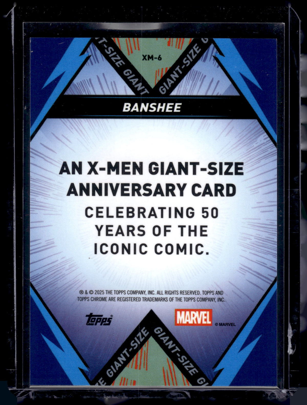 HL-P05 2025 Topps Chrome Marvel 50th Years Anniversary Banshee #XM-6 Refractor