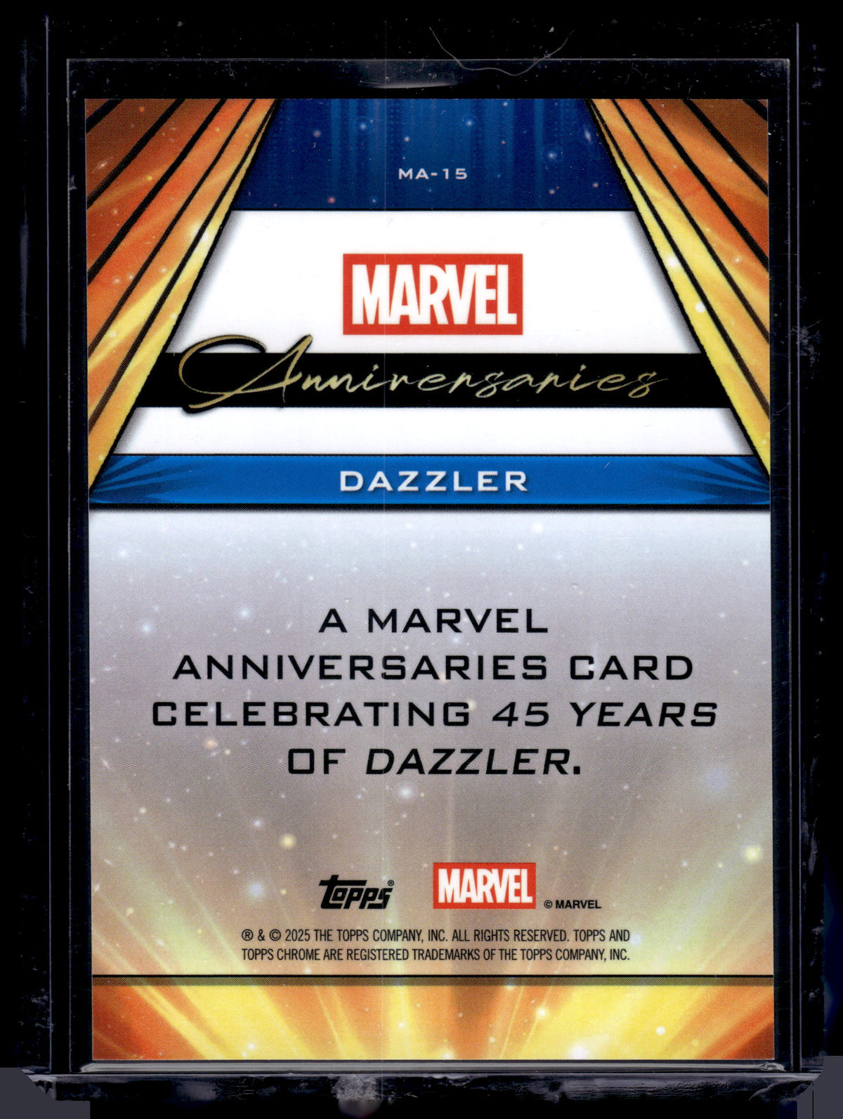 2025 Topps Chrome Marvel Dazzler 45th Anniversary #MA-15 Refractor