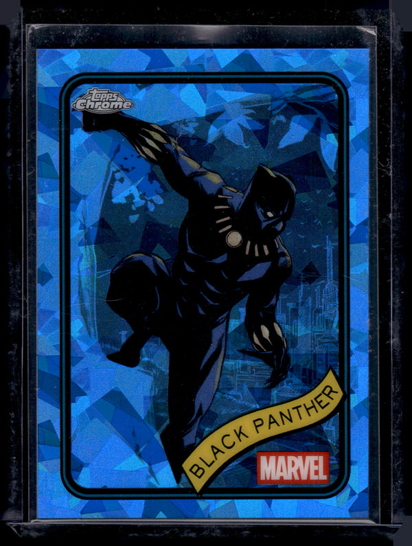 2025 Topps Chrome Marvel Black Panther #136 Blue Sapphire Refractor