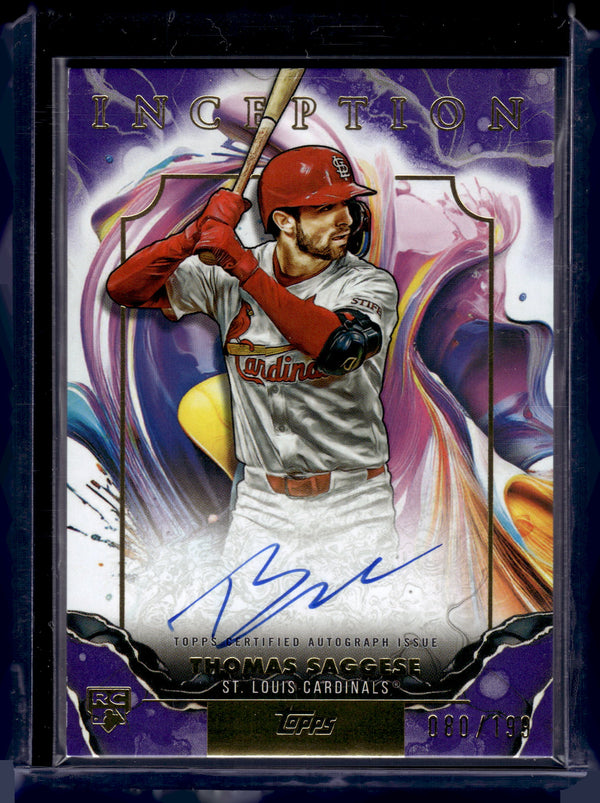 2025 Topps Inception Thomas Saggese #RESA-TS /199 RC
