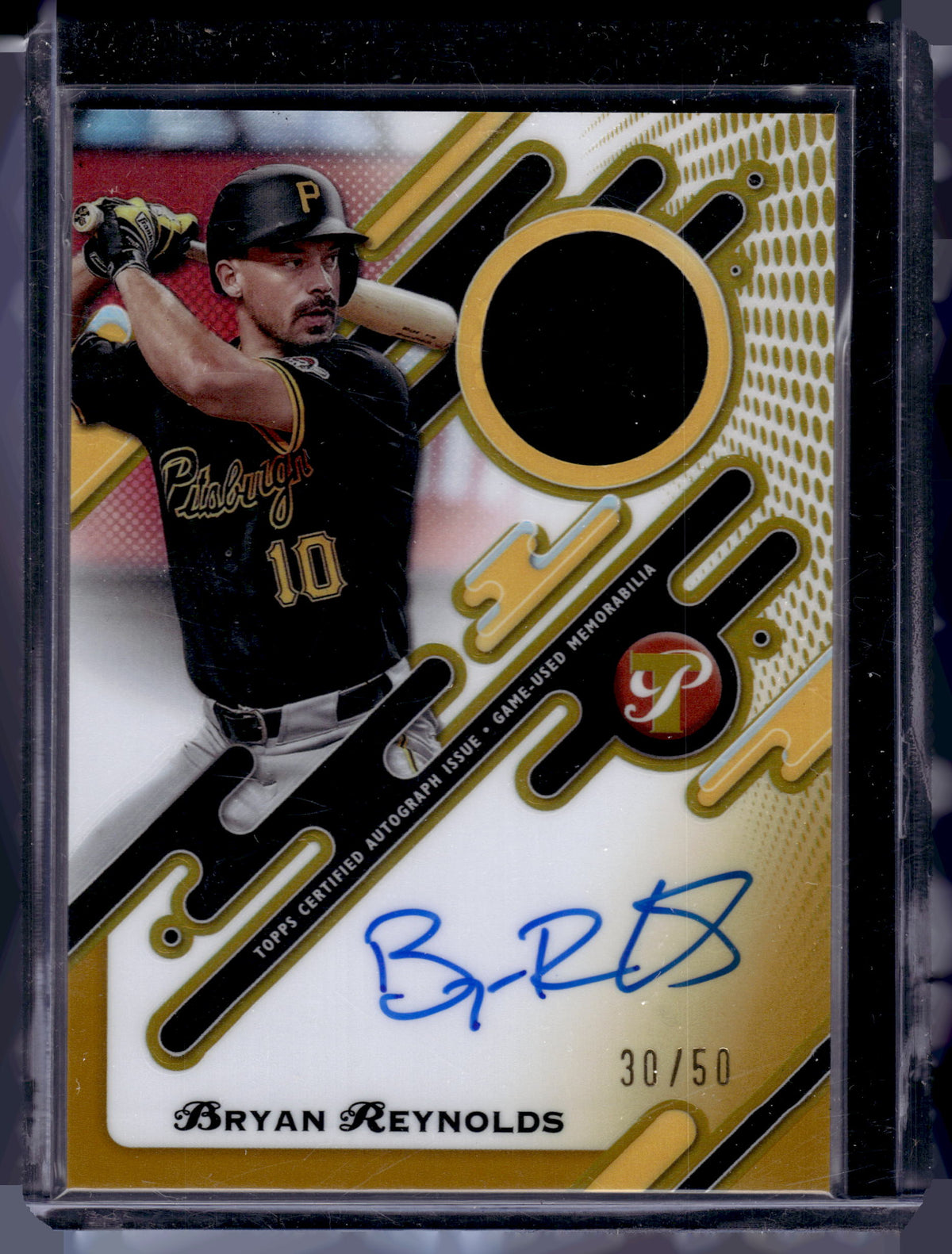HL-P03 2025 Topps Pristine Bryan Reynolds #PPAR-BRE Gold /50 Auto Relic