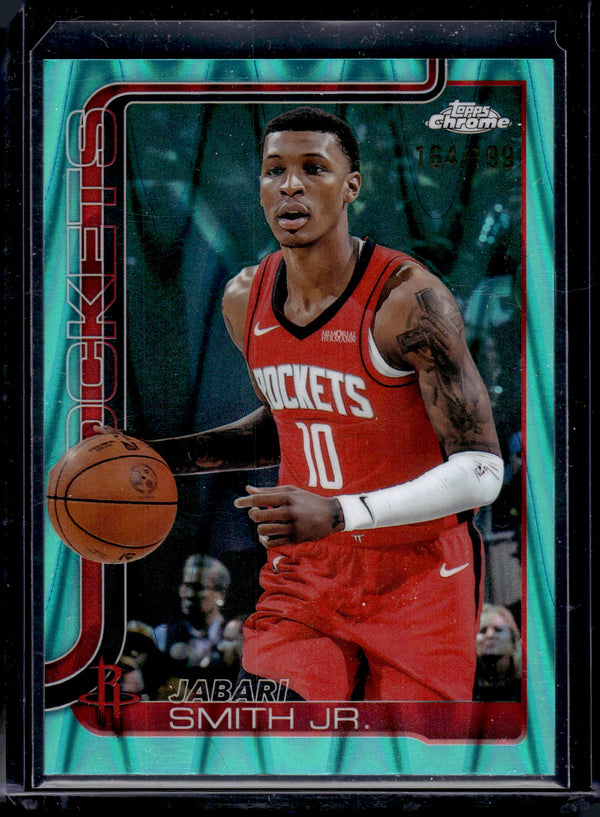 2025 Topps Chrome Jabari Smith Jr. #62 Aqua RayWave /199