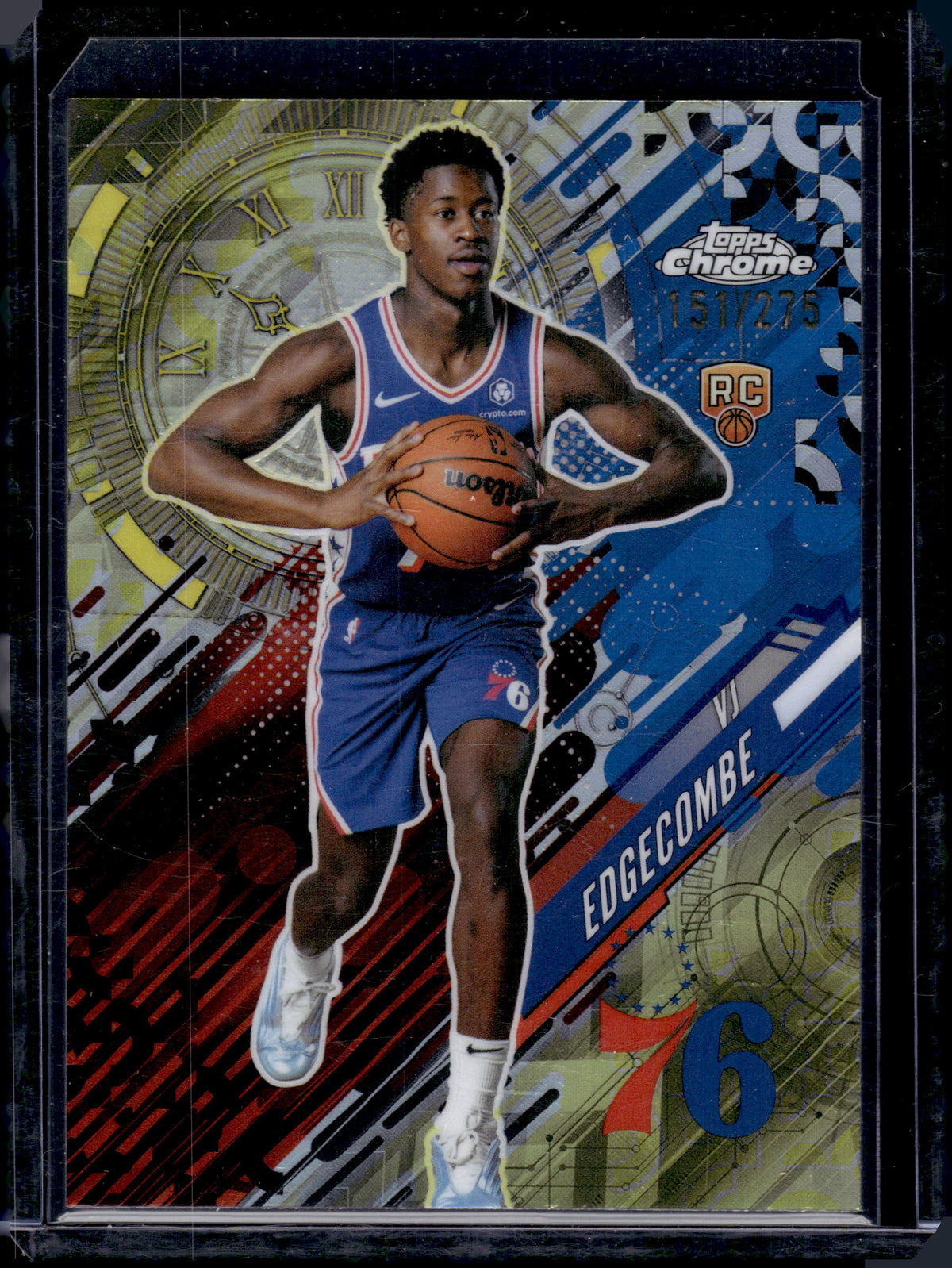 HL-P03 2025 Topps Chrome Go Time VJ Edgecombe #GT-18 Refractor /275 RC