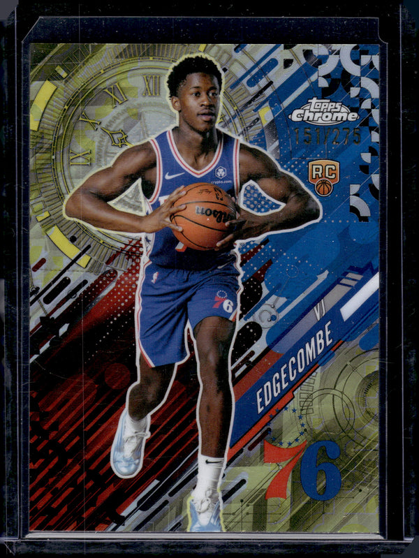 2025 Topps Chrome Go Time VJ Edgecombe #GT-18 Refractor /275 RC