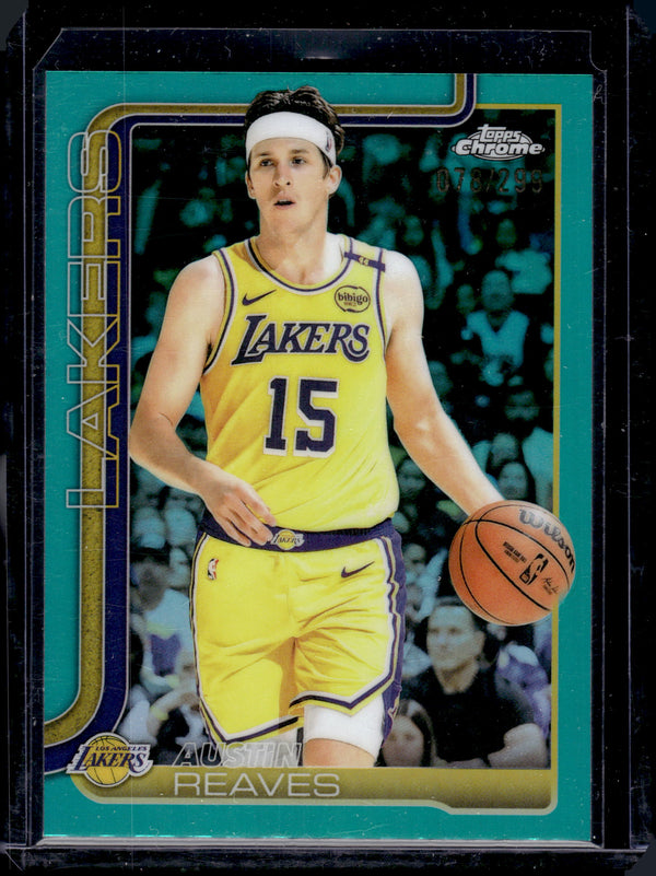 2025 Topps Chrome Austin Reaves #126 Teal Refractor /299