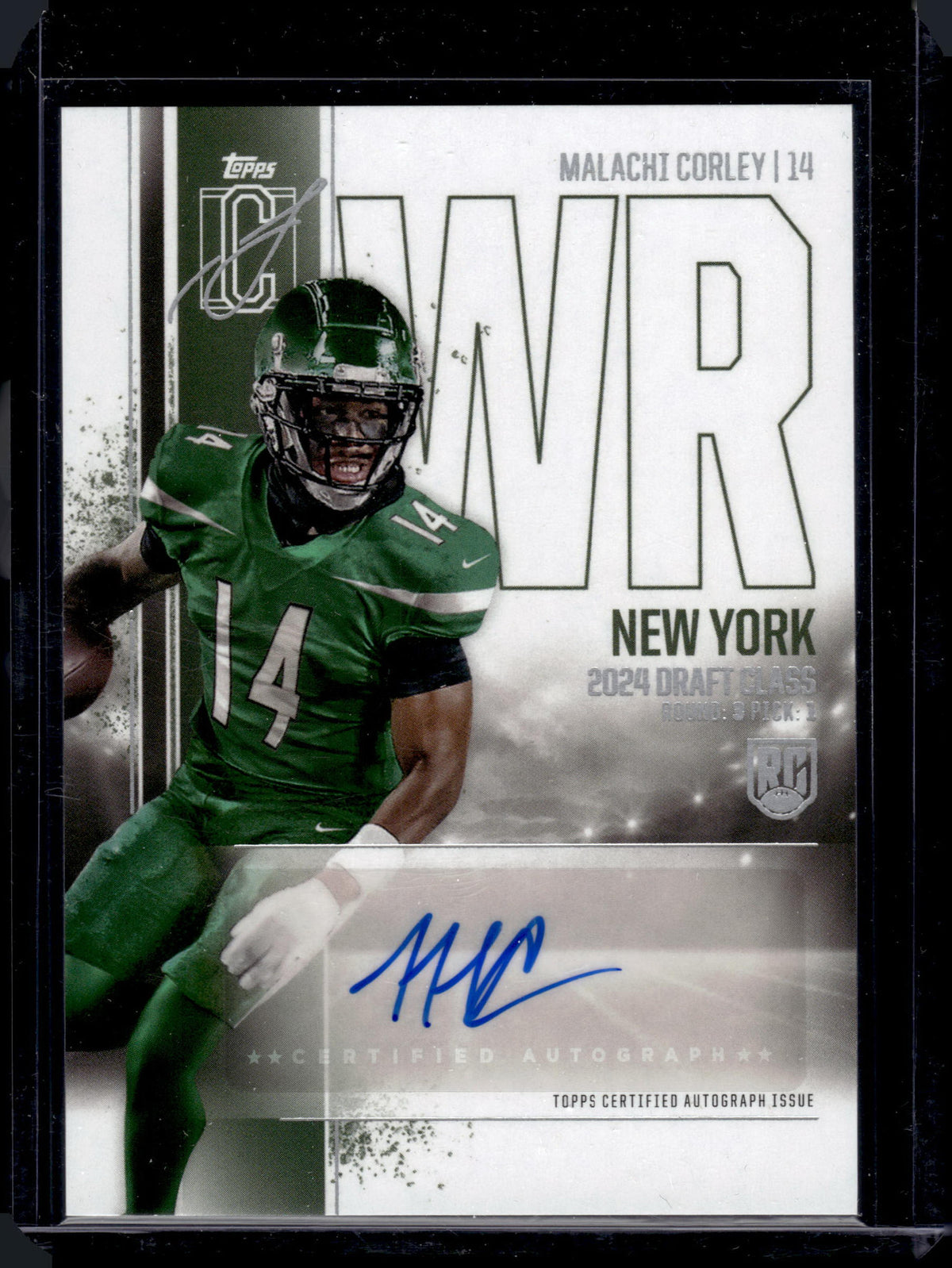 HL-P03 2024 Topps Signature Class Football Malachi Corley #RCA-MC Auto