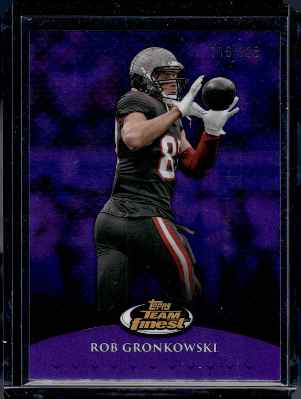 2024 Topps Team Finest Rob Gronkowski #TF-10 Purple Refractor /125