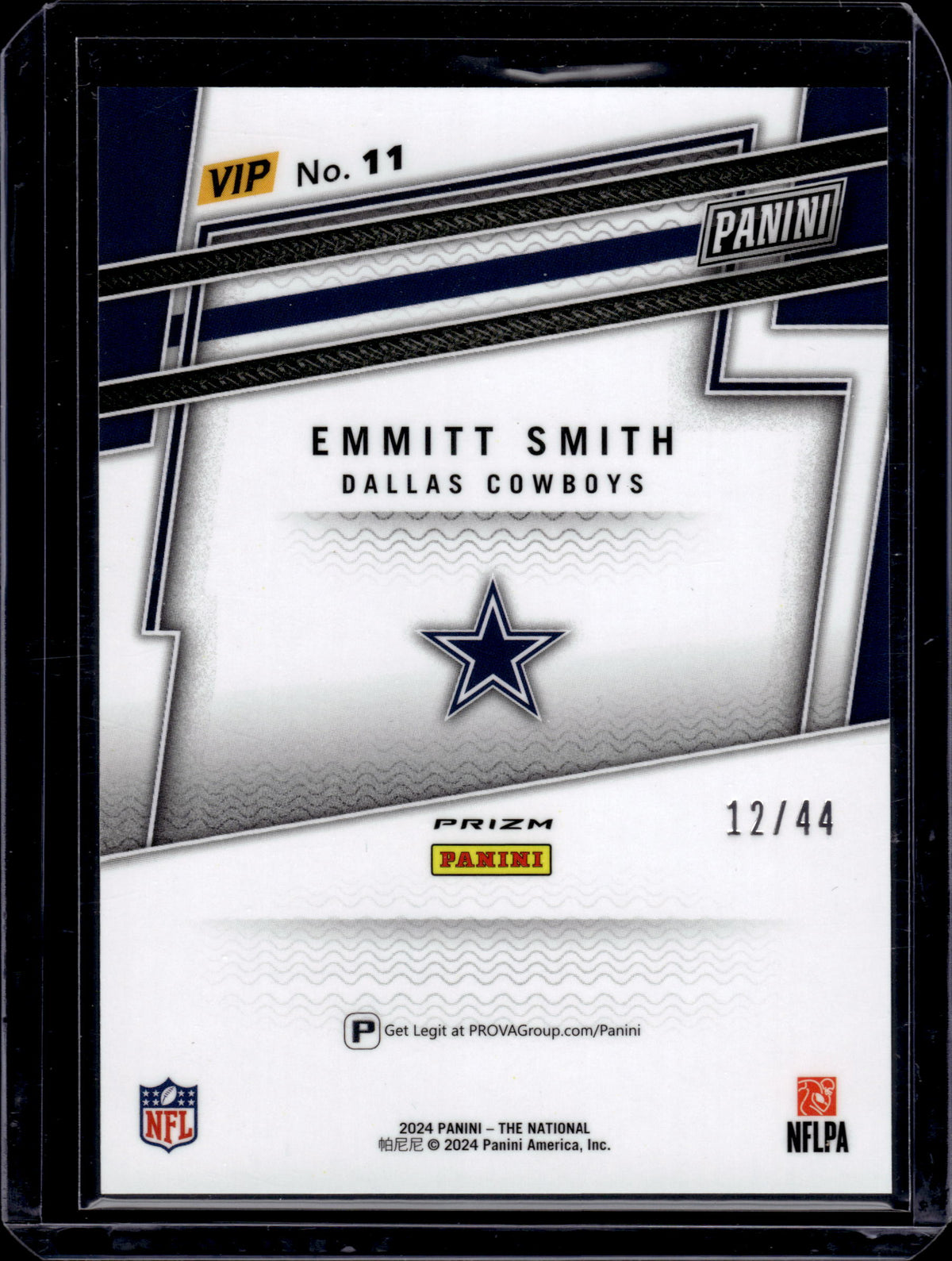 HL-P05 2024 Panini National VIP Emmitt Smith #11 /44