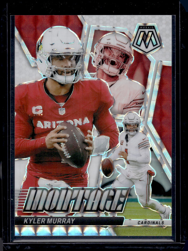 2024 Panini Mosaic Montage Kyler Murray #M-6 White Prizm /25