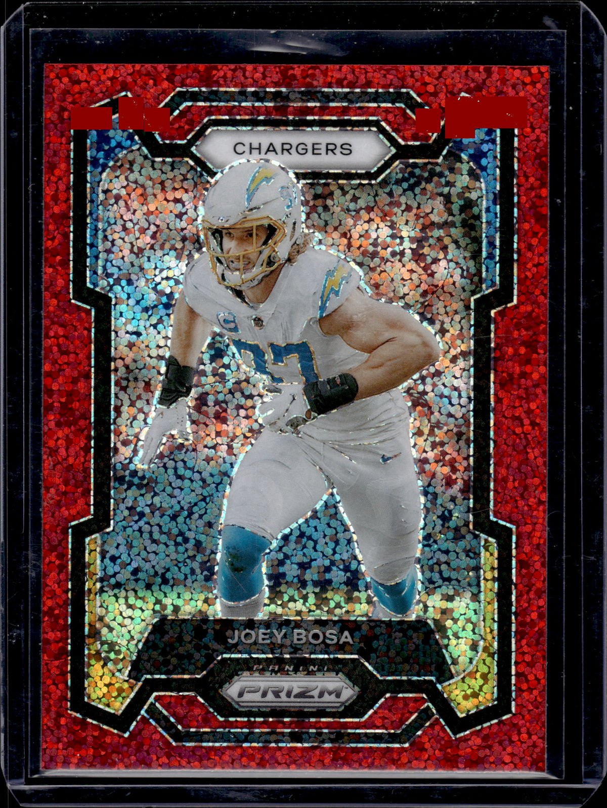 HL-P05 2023 Panini Prizm Joey Bosa #157 Red Sparkle