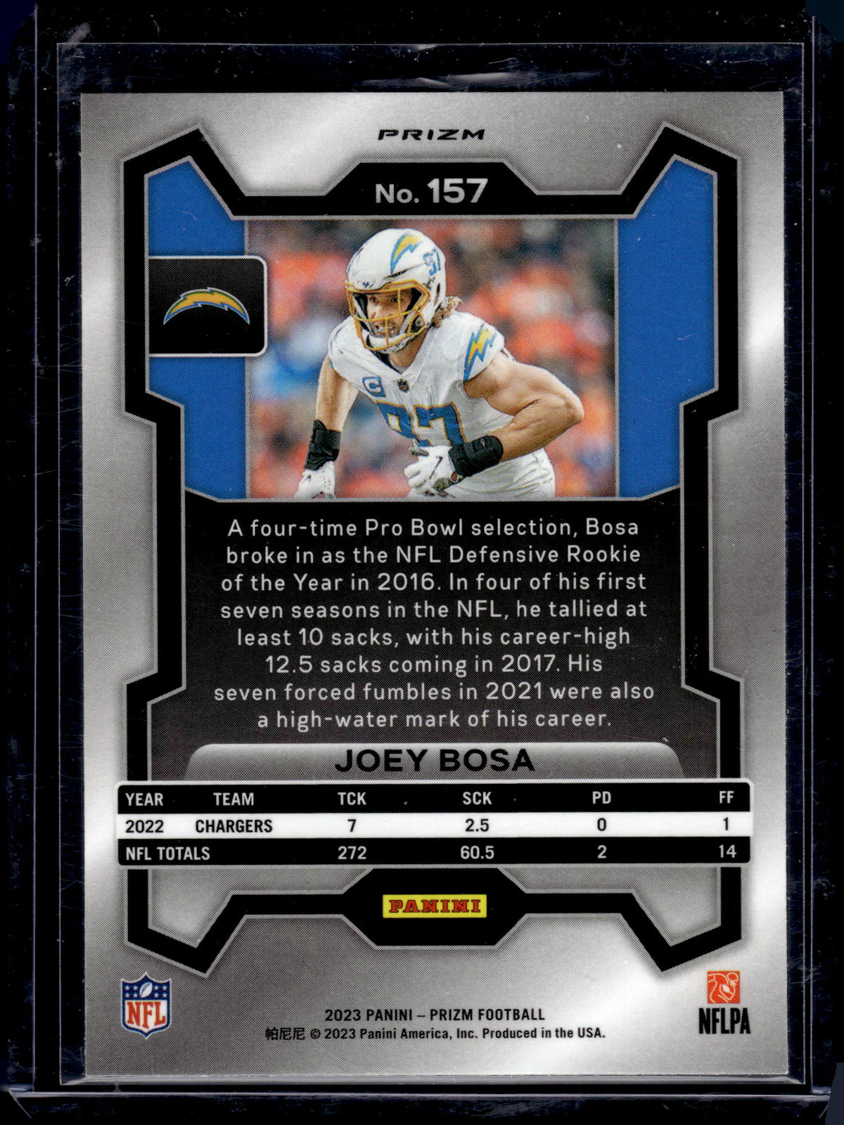HL-P05 2023 Panini Prizm Joey Bosa #157 Red Sparkle