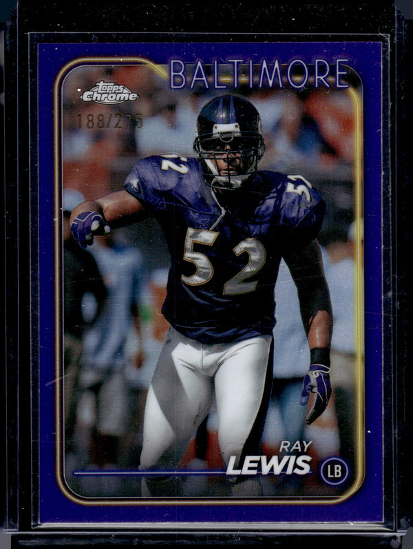 2024 Topps Chrome Ray Lewis #4 Purple Refractor /275