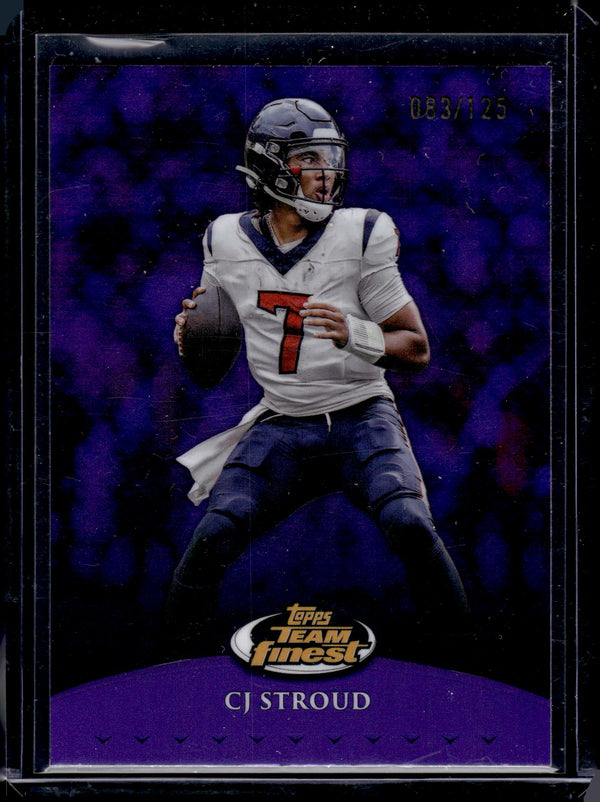 2024 Topps Team Finest C.J. Stroud #TF-1 Purple Refractor /125