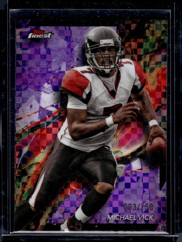 2024 Topps Finest Michael Vick #3 Purple Checkerboard /150