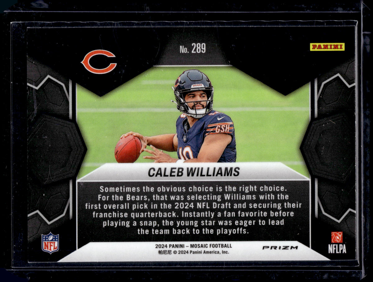 2024 Panini Mosaic Football Caleb Williams #289 Mosaic Prizm RC