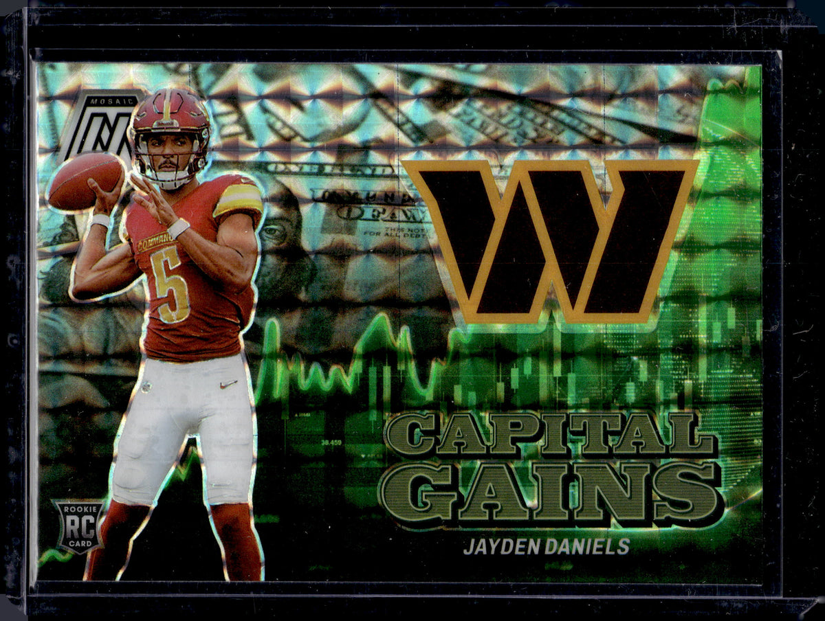 HL-P05 2024 Panini Football Capital Gains Jayden Daniels #20 Mosaic Prizm RC
