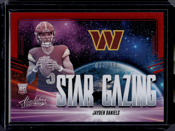 2024 Panini Absolute Star Gazing Jayden Daniels #SG-JDS Red /150 RC