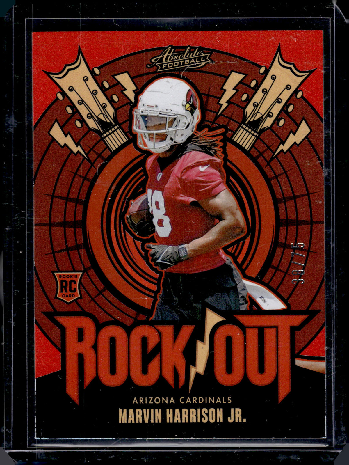 HL-P05 2024 Panini Absolute Rock Out Marvin Harrison Jr. #RO-MHJ Orange /75 RC