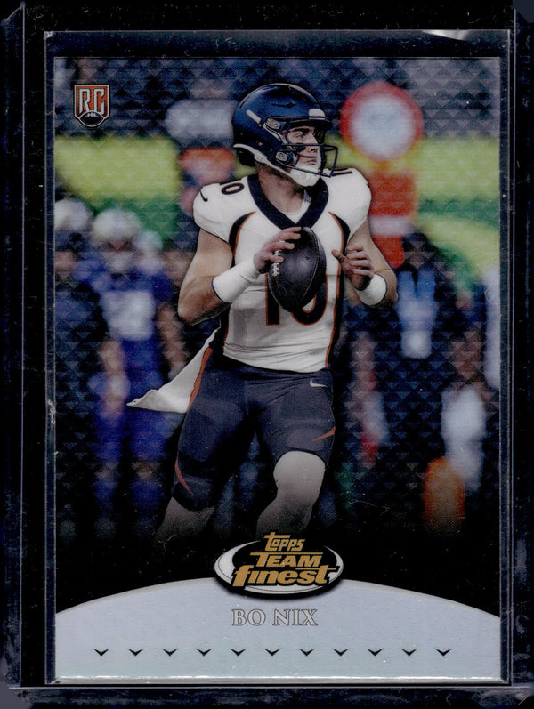 2024 Topps Team Finest Bo Nix #TF-8 Refractor RC