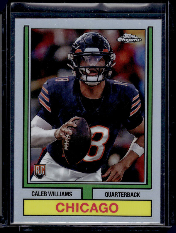2024 Topps Chrome 1974 Football Caleb Williams #74TF-1 Refractor RC