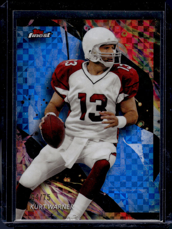 2024 Topps Finest Kurt Warner #101 Blue Checkerboard /75