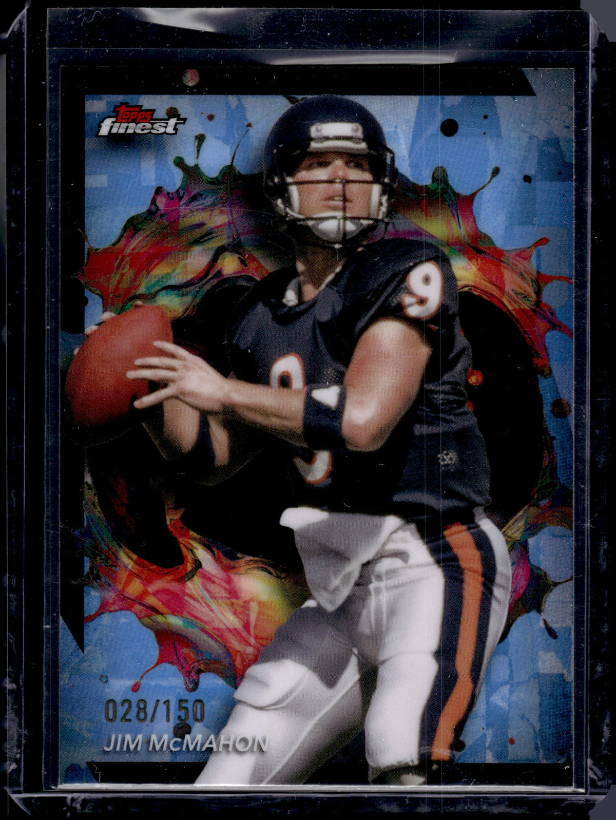 HL-P05 2024 Topps Finest Jim McMahon #206 Sky Blue Refractor /150