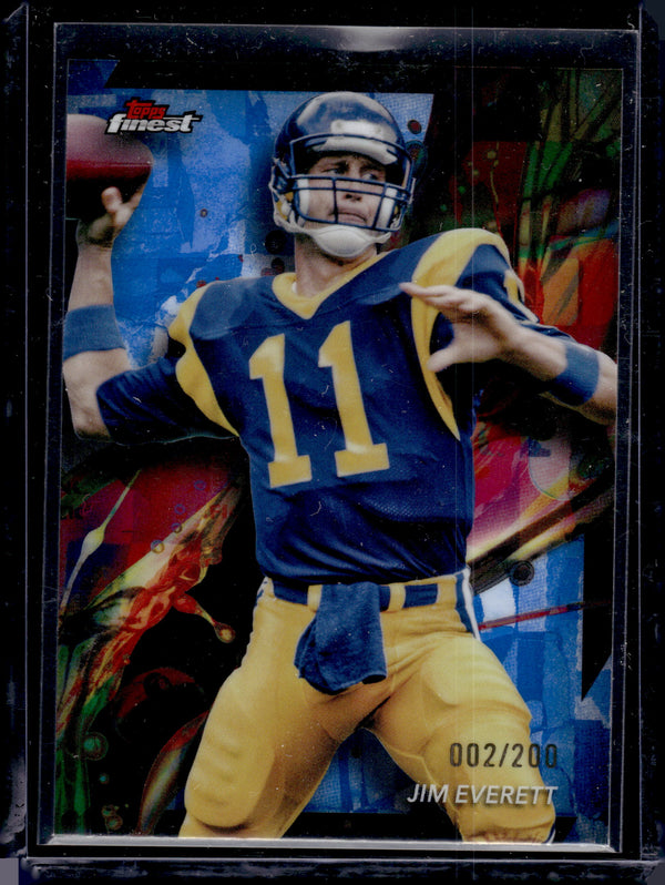 2024 Topps Finest Jim Everett #42 Blue Refractor /200