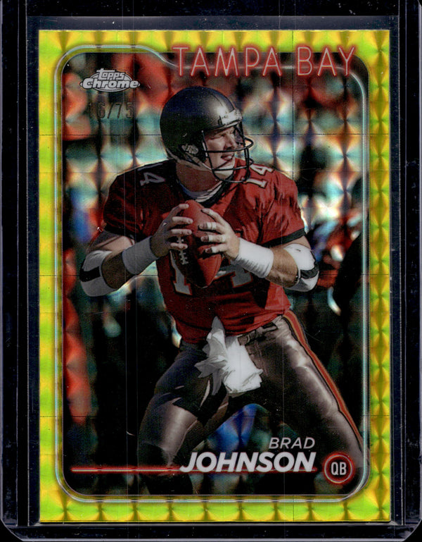 2024 Topps Chrome Brad Johnson #185 Yellow Geometric /75