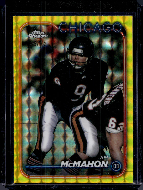 2024 Topps Chrome Jim McMahon #18 Yellow Geometric /75