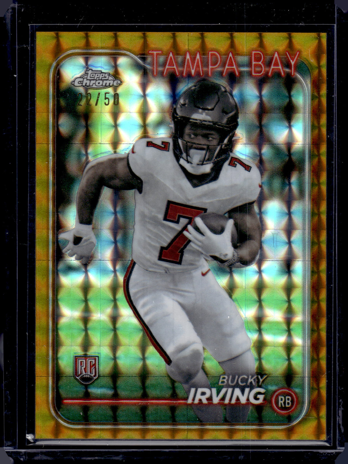 HL-P05 2024 Topps Chrome Bucky Irving #226 Gold Geometric /50 RC