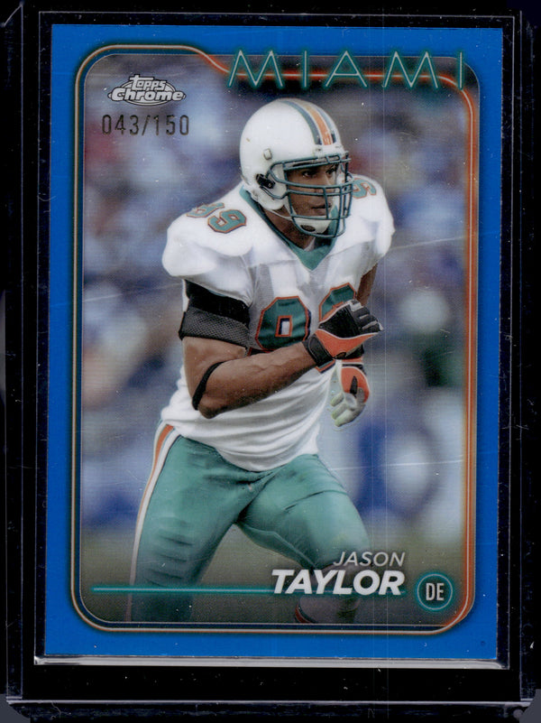 2024 Topps Chrome Jason Taylor #108 Blue Refractor /150