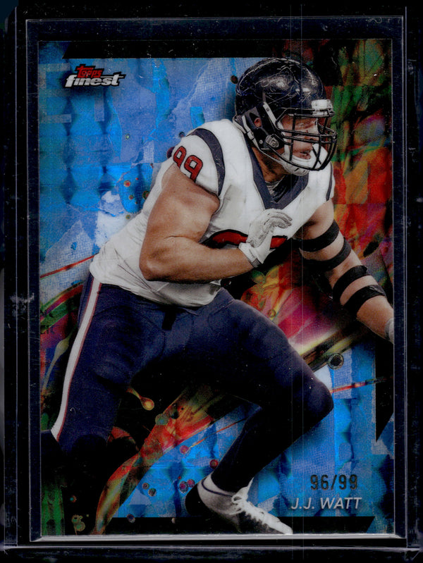 2024 Topps Finest J.J. Watt #32 Blue Geometric /99