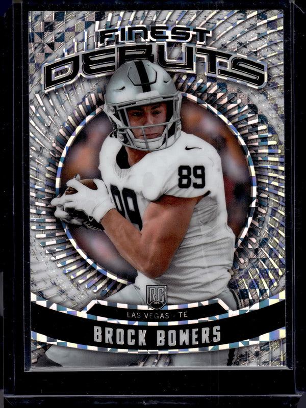 2024 Topps Finest Debuts Brock Bowers #D-7 Refractor RC
