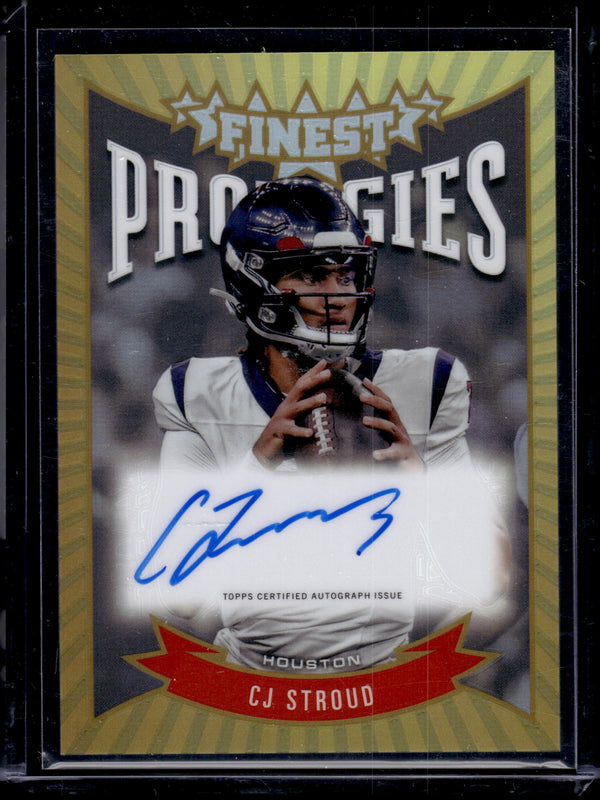 2024 Topps Finest Prodigies C.J. Stroud #P-CJS Refractor Auto