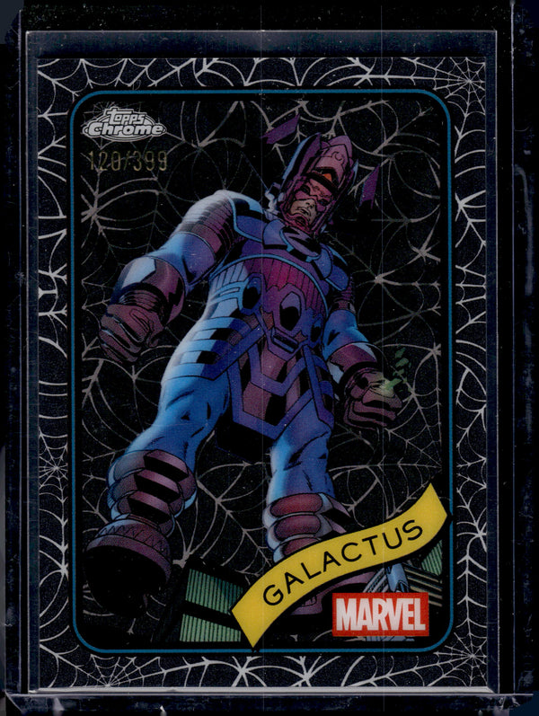 2025 Topps Chrome Marvel Galactus Spider-Web Refractor /399 #150