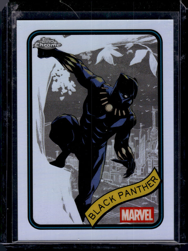 2025 Topps Chrome Marvel Black Panther Refractor #136