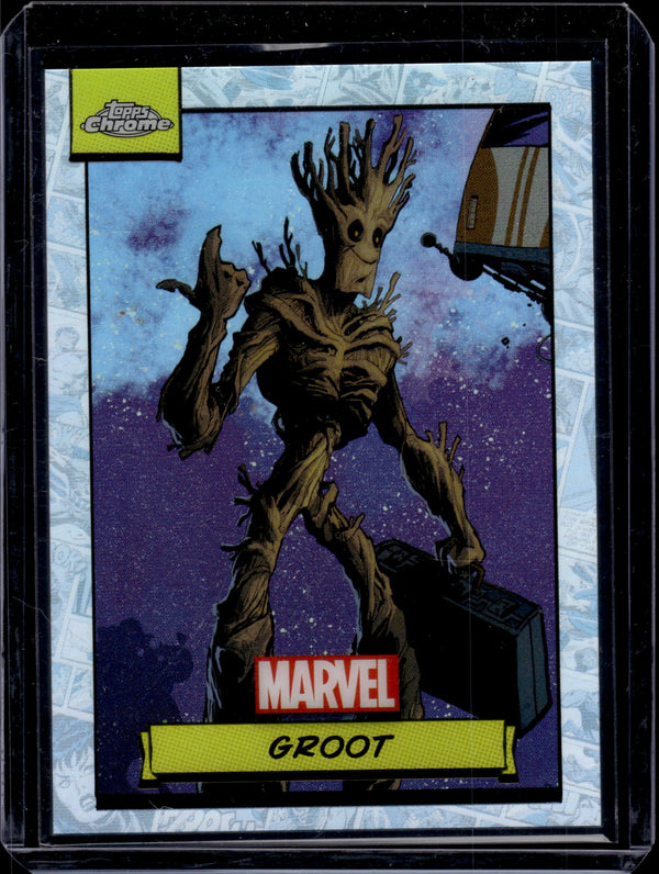 2024 Topps Chrome Marvel Groot Refractor #70