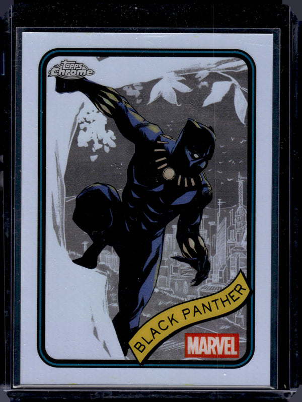 2025 Topps Chrome Marvel Black Panther Refractor #136