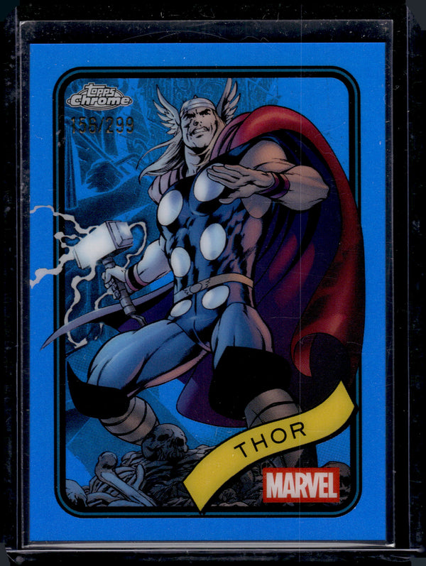 2025 Topps Chrome Marvel Thor Blue Refractor /299 #119