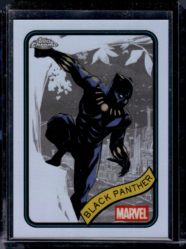 2025 Topps Chrome Marvel Black Panther Refractor #136