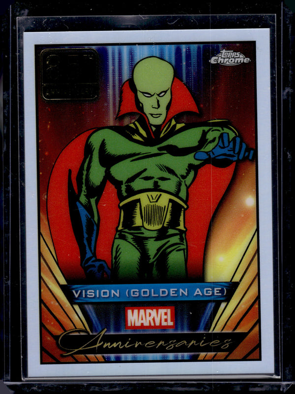 2025 Topps Chrome Marvel Anniversaries Vision Golden Age #MA-1